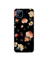 Shop Black Premium Floral Design 3d Printed Hard Back Case For (Realme C20)-Front