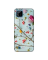 Shop Green Premium Flowers With Strainds 3d Printed Hard Back Case For (Realme C20)-Front