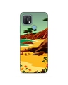 Shop Multicolor Premium Nature Beach Painting 3d Printed Hard Back Case For (Oppo A15)-Front