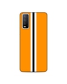 Shop Yellow Premium Stripes 3d Printed Hard Back Case For (Vivo Y12s)-Front