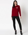 Shop Cozy Bear Fleece Sweatshirt Scarlet Red-Full