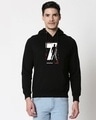 Shop Men's Black CR 200m Graphic Printed Hoodie-Front