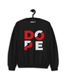 Shop Women's Black Dope Printed Regular Fit Sweatshirt