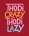 Shop Crazy And Lazy Boyfriend T-Shirt-Full