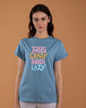 Shop Crazy And Lazy Boyfriend T-Shirt-Front