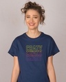 Shop Crazy Neon Boyfriend T-Shirt-Front