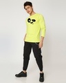 Shop Crazy Panda Full Sleeve T-Shirt Neo Mint-Full