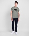 Shop Crazy Panda Half Sleeve T-Shirt Meteor Grey-Design