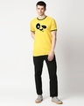 Shop Crazy Panda Round Neck Varsity T-Shirt-Design