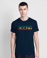 Shop Crazy Retro Half Sleeve T-Shirt-Front