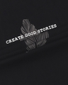 Shop Men's Black Create Good Stories Typography T-shirt