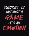 Shop Cricket Emotion  Half Sleeve T-Shirt Black-Full