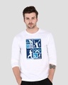 Shop Cricket Is Life Full Sleeve T-Shirt White-Front