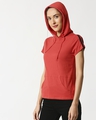 Shop Women's Red Hoodie T-shirt-Design
