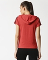 Shop Women's Red Hoodie T-shirt-Full