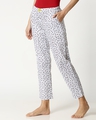 Shop Crimson Leaves White Women's Pyjamas-Design