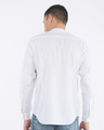 Shop Crisp White Mandarin Collar Shirt-Full