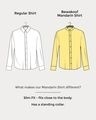 Shop Crisp White Mandarin Collar Shirt-Design