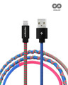 Shop Lightning Fast Charging Cable   Blue & Pink-Front