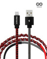 Shop Lightning Fast Charging Cable   Red & Black-Front