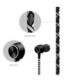 Shop Pro Series Earphone With Mic & Volume Control In Black, Grey & White