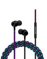 Shop Pro Series Earphone With Mic & Volume Control In Blue, Black And Purple-Front