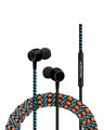 Shop Pro Series Earphone With Mic & Volume Control In Orange Black & Blue-Front