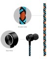 Shop Pro Series Earphone With Mic & Volume Control In Orange Black & Blue