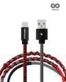Shop Type C Fast Charging Cable   Red & Black-Front