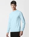 Shop Crystal Blue Fleece Sweatshirt-Front
