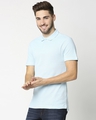 Shop Men's Crystal Blue Polo T-shirt-Design