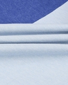 Shop Crystal Blue Melange-Baleine Blue Side Panel Half Sleeves T-Shirt