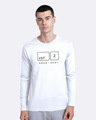 Shop Ctrl + Z Full Sleeve T-shirt For Men's-Front