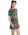 Shop Women's Green Abstract Regular Fit Dress-Design