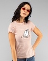 Shop Cup Of Care Half Sleeve Printed T-Shirt Baby Pink -Front