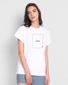 Shop Cut The Crap Boyfriend T-Shirt White-Front