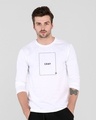 Shop Cut The Crap Full Sleeve T-Shirt White-Front