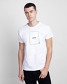 Shop Cut The Crap Half Sleeve T-Shirt White-Front