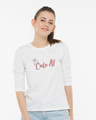 Shop Cute Af Round Neck 3/4th Sleeve T-Shirt-Front