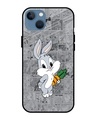 Shop Cute Baby Bunny Premium Glass Case for Apple iPhone 13 Mini (Shock Proof, Scratch Resistant)-Front