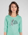 Shop Cute Beyond Measure Round Neck 3/4th Sleeve T-Shirt (LTL)-Front