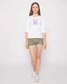 Shop Cute Bunny Round Neck 3/4th Sleeve T-Shirt-Full