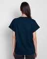 Shop Women's Blue Cute But Crazy (TJL) Graphic Printed Boyfriend T-shirt-Design