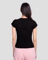 Shop Women's Black Cute But Crazy Graphic Printed Slim Fit T-shirt-Design