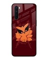 Shop Cute Evil Cat Premium Glass Case for OnePlus Nord(Shock Proof, Scratch Resistant)-Front