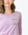 Shop Cute Pawsitive Round Neck 3/4th Sleeve T-Shirt-Front