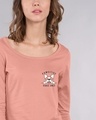 Shop Cute Pawsitive Scoop Neck Full Sleeve T-Shirt-Front