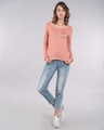 Shop Cute Pawsitive Scoop Neck Full Sleeve T-Shirt-Full