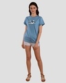 Shop Cute Peeking Cat Boyfriend T-Shirt-Design