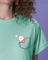 Shop Cute Pocket Hi Boyfriend T-Shirt-Front